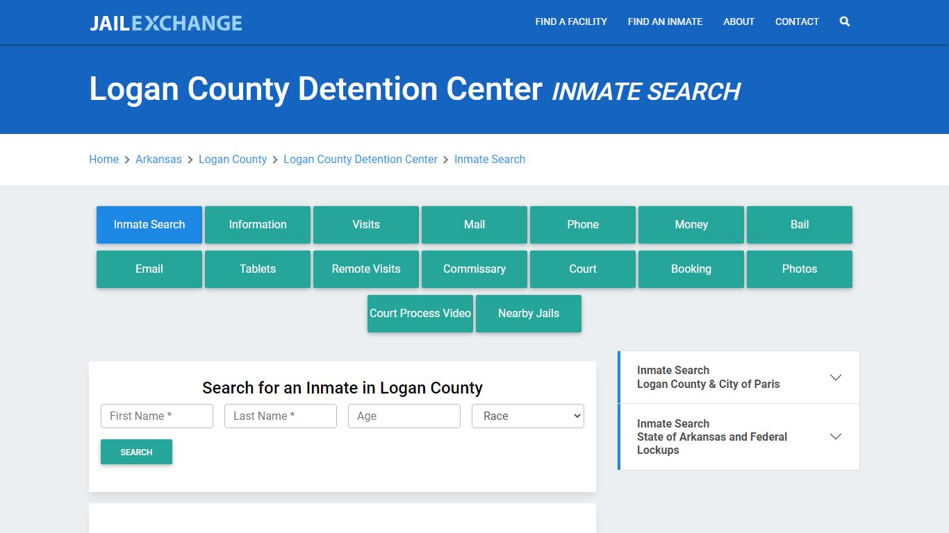 Logan County Detention Center, AR Inmate Search: Roster & Mugshots